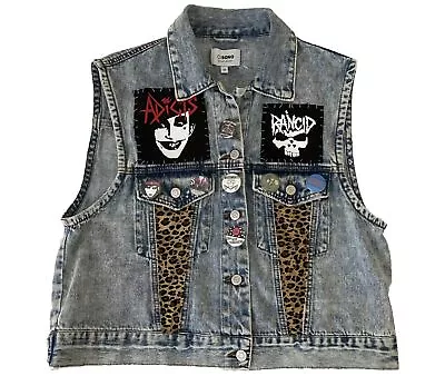 Women’s Punk Rock Vest Bikini Kill No Trend Rancid Adicts 80s 90s Punk Size M • $85