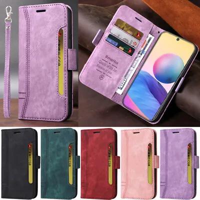 For Xiaomi Redmi 12C A2 Note 12S Note 12 Matte Wallet Leather Flip Cover Case • $18.69