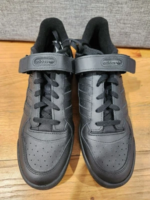 $40 • Buy Adidas Men's Shoes - Forum Low - All Black - Size 11 (US) - BNIB