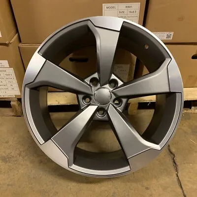 18  Rotor Style Gunmetal Wheels Rims Fits Vw Volkswagen Jetta Gli Se Mk5 Mk6 • $809.99