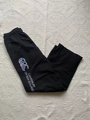 Women’s Black Canterbury Tracksuit Bottoms Size 10 Great Condition Ready To Wear • £30