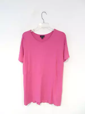 J.Jill Women's Shirt Plus Size 2X Pink Stretch Tunic Wearever Collection Tee • $9.99