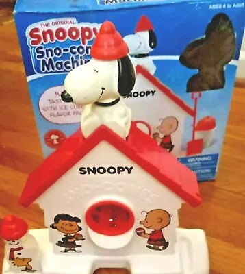 Vintage Hasbro Snoopy Sno Cone Machine Maker Shaved Ice Peanuts Snow • $19.99