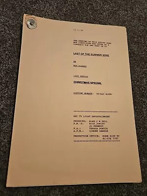 Last Of The Summer Wine Original Script For Christmas Special 1989 Peter Sallis • £49.99