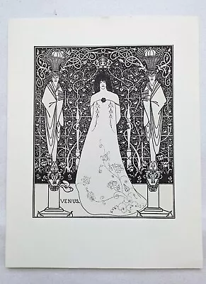 Aubrey Vincent Beardsley Vintage Art Nouveau Print 14  X 18  • $50