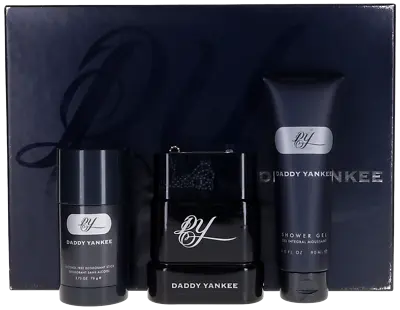 Daddy Yankee For Men Set: EDT+SG+Deodorant Stick (3.4+3.0+2.75)oz Shopworn New • $58.85