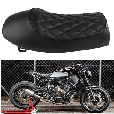 Universal Motorcycle Hump Vintage Seat Cushion Saddle For Honda Retro Cafe Racer • $31.99