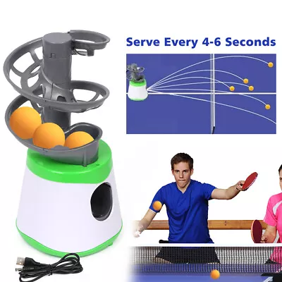 Table Tennis Robot Machine Ping Pong Ball Automatic Training Ball Practice Mini • $27.54