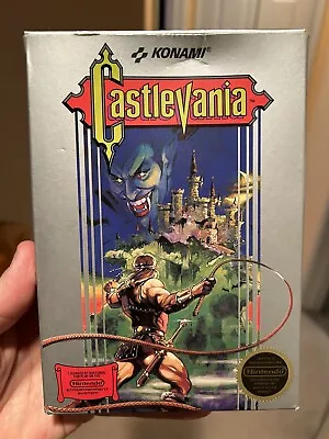 CASTLEVANIA 1st Print CIB Hangtab 5 Screw CIB NES Nintendo Complete W Manual • $179.50