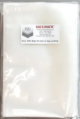 100 SousVide Gallon 10x14 A Seal Meal Food Saver Bags = VacUpack Made In Italy • $56