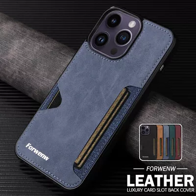 $13.99 • Buy For IPhone 15 14 13 12 11 Max Pro Plus SE/7/8 XS Case Leather Wallet Back Cover