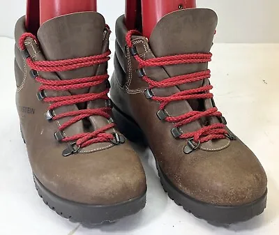 Vintage 90s Dachstein Brown Leather Mountaineering Hiking Boots Size 38  US 5 • $159.95