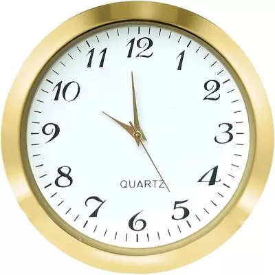 HILLHOME Mini Clock Insert 2-1/8 Inch (55 Mm) Round Quartz Movement Miniature Cl • $14.25