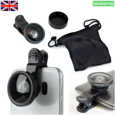£9.93 • Buy Mobile Phone Camera Wide Angle Lens Fish Eyes 0.4x Selfie Clip With Lens Cap