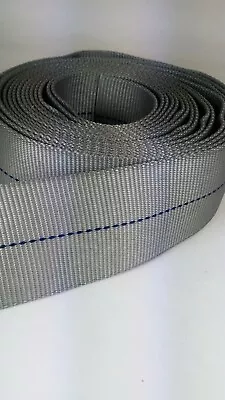 12 Feet Of 1 7/8 Inch Wide GRAY Tubular Nylon Webbing   • $17.99