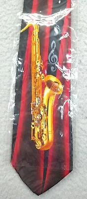 Steven Harris Sax Jazz Music Necktie Saxophone Musical Instrument Neck Tie  • $12.90