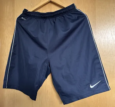 Men’s Navy Blue Nike Dri-Fit Elasticated Sport Shorts Size M (Scally) • £21