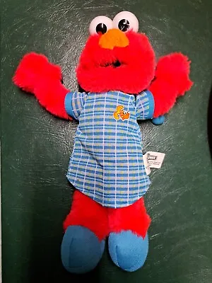 2006 Pajama Elmo Plush Sesame Street Nanco Nighttime Red Blue Stuffed • $22