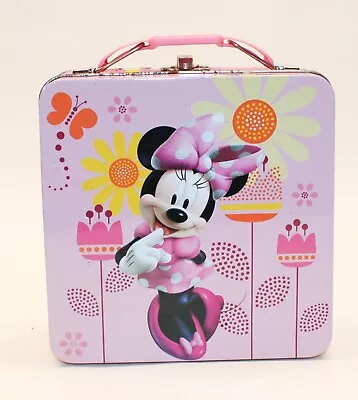 Minnie Mouse Mini Lunch Box Pink Tote Purse Tin Disney • $10.95