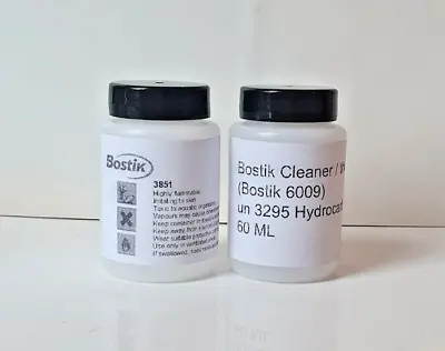 Bostik 3851 Latex Rubber Adhesive & Bostik No 4 Thinners 60ml Each • £18