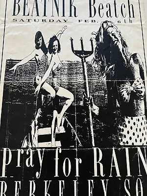 $275 • Buy Beatnik Beatch Bikini Devil Girls Berkeley Square Punk Original Concert Poster