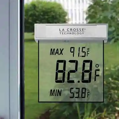 La Crosse Technology Digital Window Outdoor Thermometer With Minimum/Maximum • $20.83