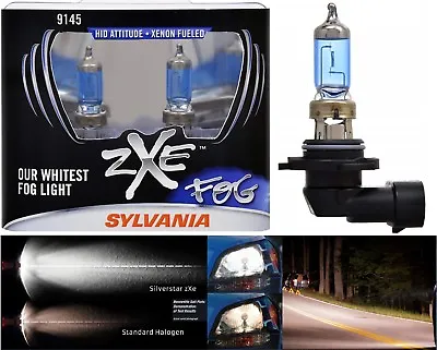 Sylvania Silverstar ZXE H10 9145 45W Two Bulbs Fog Light Upgrade Replacement • $50