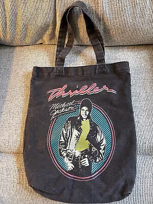 Michael Jackson Thriller Tote Bag 2009 14  Tall X 12  Wide Black With Print • $20