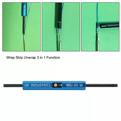 3 In 1 Single Stranded Wire Wrap Strip Unwrap Hand Tool For AWG 30 Wire WSU 30M☀ • $26.69