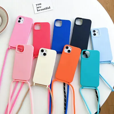 $13.77 • Buy Lanyard Rope Shockproof Cover Phone Case For IPhone X 7 8 + XS 13 12 Pro Max XR