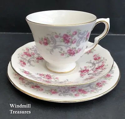 £11.99 • Buy Royal Osborne Bone China Rosebuds & Ribbons Trio Cup Saucer & Tea Plate