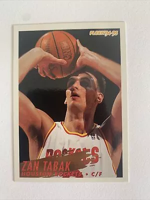  1995 Zan Tabak 55 Rockets 294 Fleer Basketball Sports Trading Card  • $5.76