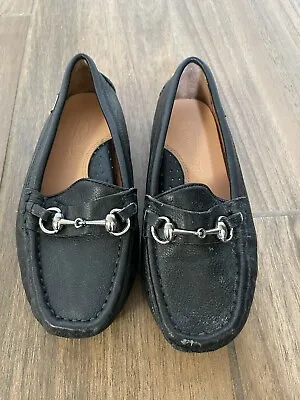 Venettini Kids Black Slip-On Buckle Leather Shoe Loafer Size 30 US 12.5 • $21.25