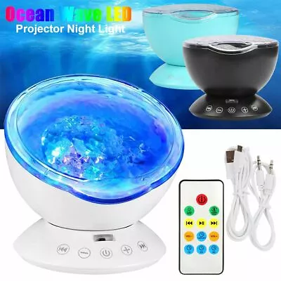 LED Star Projector Mood Lamp Ocean Wave Night Light Color Changing Ceiling Lamp • $7.99