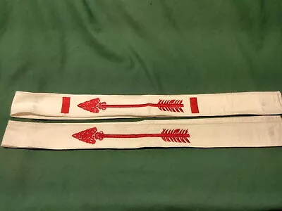 Two Versions Boy Scouts BSA Order Of The Red Arrow Vigil Sashes~ 52” Embroidered • $29.95