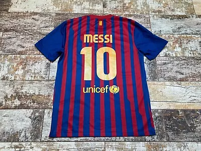 £29.99 • Buy Nike Men's Messi #10 FC Barcelona 2011-2012 Home Jersey T-Shirt Size M