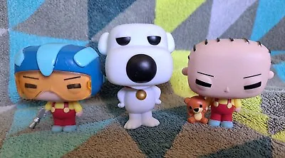 Family Guy Pops - Stewie 33 Brian 34 Ray Gun Stewie 34  -Funko Pop! -  No Boxes • $59.88