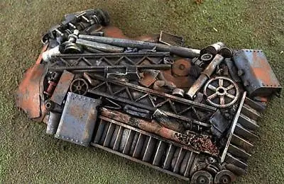 Rusty Old SCRAP Metal Pile Absolutely Loaded With Detail All Painted O Scale • $18.99