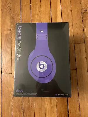 Beats By Dr. Dre Monster Studio Purple Over The Ear Headphones Sealed Rare First • $799