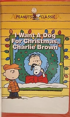 I Want A Dog For Christmas  Charlie Brown VHS • $8.75