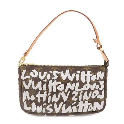 Auth Louis Vuitton Monogram Graffiti Pochette Accessoires Pouch M92192 Used F/S • £1011.78