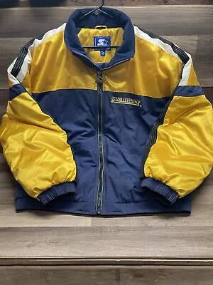 MICHIGAN STARTER JACKET COAT SIZE XL VTG VINTAGE EXCELLENT 1990s 90s RARE • $99.99