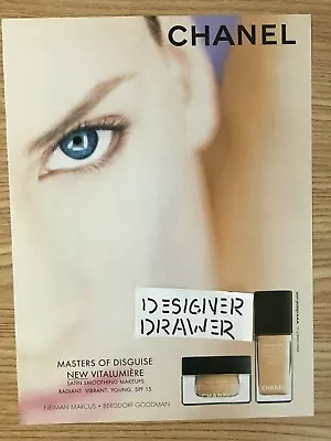 Chanel Vitalumiere Cosmetics 2002 Print Ad: Masters Of Disguise • $12.95