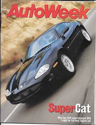 Autoweek Magazine Nov 1999.  Supercharged Jaguar XKR Ford Mustang FR500. • $7.95