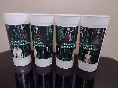 Lot Of The Matrix Reloaded Cups 2003 Large Plastic Movie Theater Promo Cups • $29.99