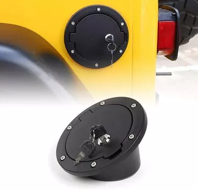 Fuel Filler Door Gas Tank Cap Cover With Lock For Jeep Wrangler TJ 1997-2006 • $35.99