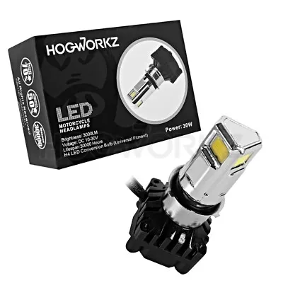 Hogworkz H4 LED Motorcycle Headlight Bulb - CREE 28W White 6000K • $35.98