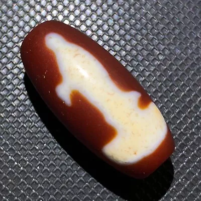 Magic Tibetan Old Agate Mercy Guanyin Totem DZi Bead 15*32mmC2006 • $19.99