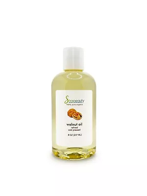 Walnut Oil Carrier Natural Cold Pressed 100% Pure Refined 8 Oz • $9.40