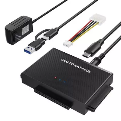 USB C To IDE And SATA Hard Drive Reader Adapter External Hard Drive Data Ult... • $41.86